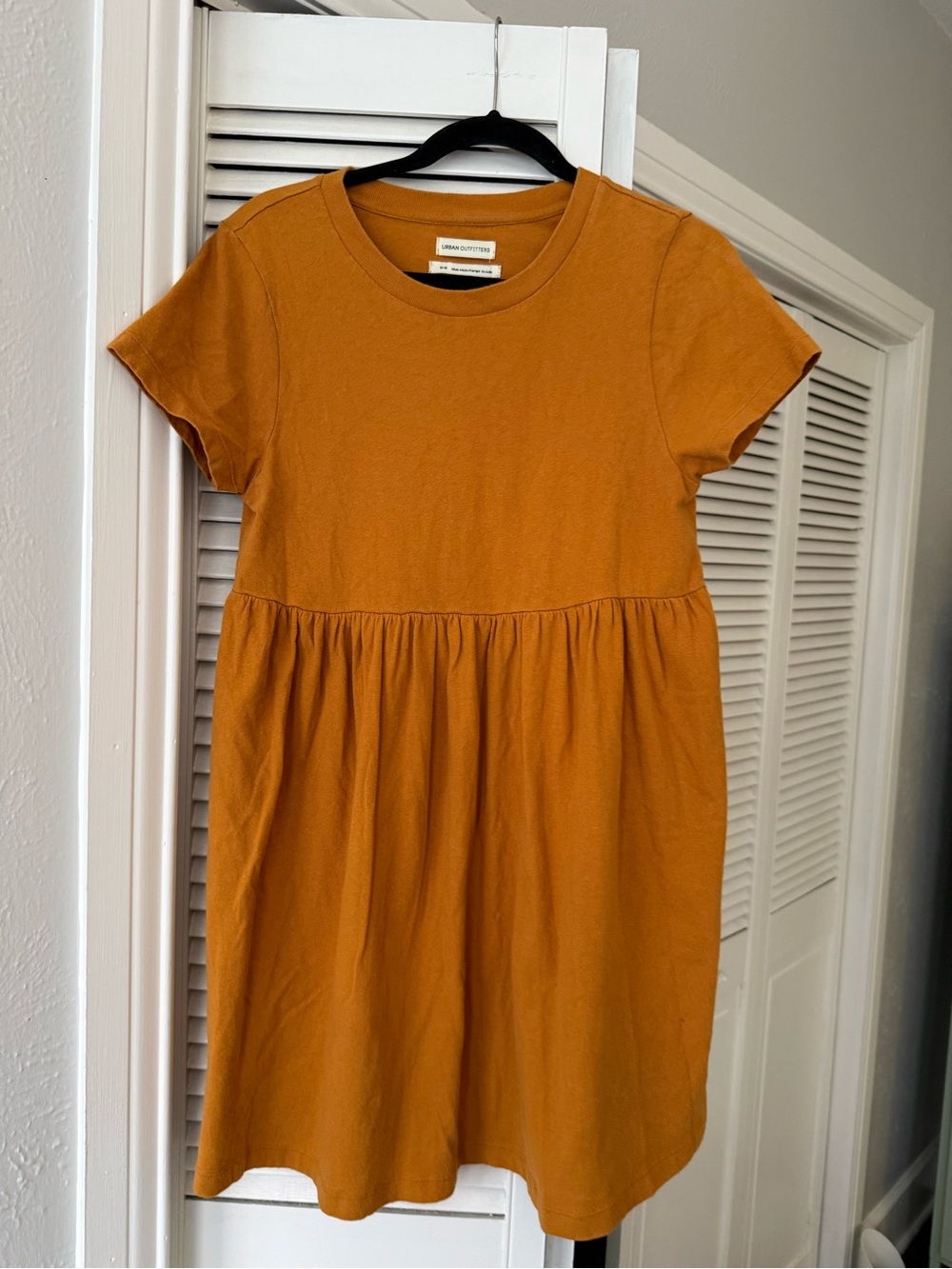 Urban Outfitters Rust-Orange Short Sleeve Mini Dress